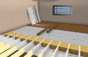 Yüzer döşeme altı yalıtımı